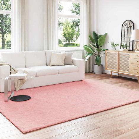 Anti-Slip Faux Rabbit Fur Rug OLITE Pink 240 x 340 cm Polyester vidaXL