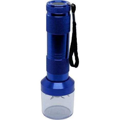Elektrische Kräutermühle – Gewürzmühle – Metallteile der Mühle (Farbe: Blau)