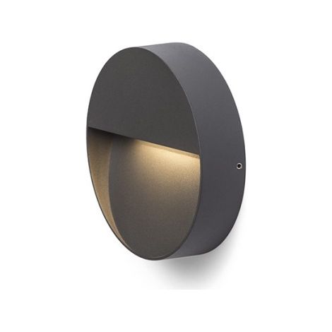 Faretto Plafoniera AQILA R da parete grigio antracite 230V LED 6W IP54 3000K