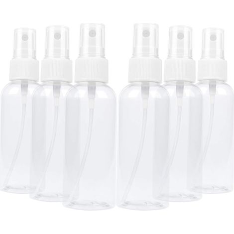 Tomma Slim Sprühflaschen, 50 ml, Sparpackung – transparente Kunststoff-Sprühflaschen für Flüssigkeiten