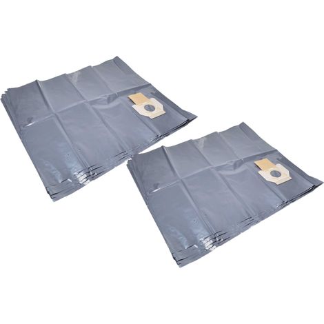 vhbw 10x Vacuum Cleaner Bag Replacement for Makita P-70306 for Vacuum Cleaner, 39.7 cm x 22 cm, Grey