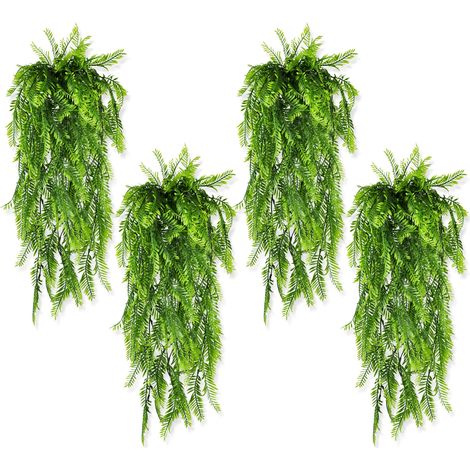 8Pcs Plante Artificielle Tombante Fougère Artificielle Plantes Artificielles Suspendues Fausse Plante Verte Tombante Suspendue Fougère Plante Artificielle Décor Intérieur Extérieur Arche Jardin (A) (1/5)