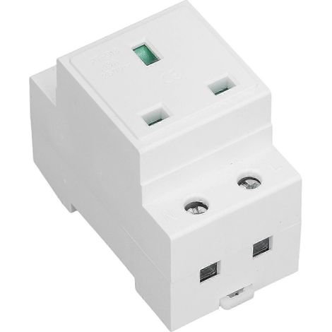Prise DIN rail 13 A 250 V AC avec contact de terre de protection (1/5)