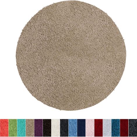 Badematte Sky Soft Sand Beige 95 cm Durchmesser