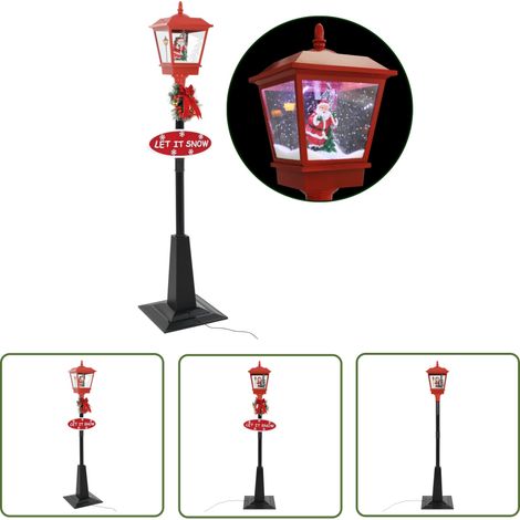 FIMEI Lampadaire de Noël avec Père Noël 180 cm LED (1/5)