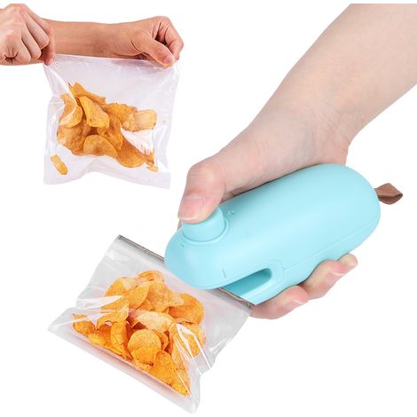 Mini scelleuse Fitby, machine à sceller les sacs alimentaires portables et manuelles, verte (1/5)