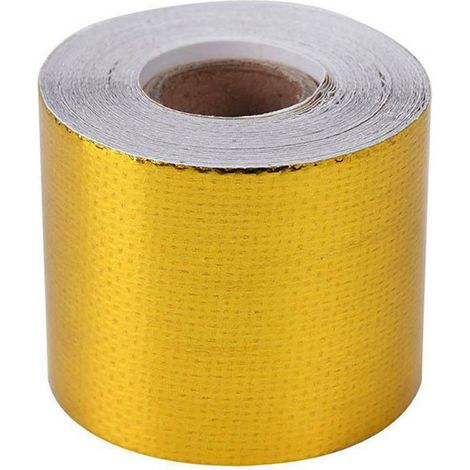 Ruban adhésif réfléchissant en feuille d'or haute température 50 mm x 10 m pour emballage et protection thermique (1/5)