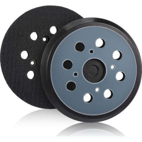 Platorello per levigatrice orbitale da 125 mm con fissaggio a strappo - 2 pezzi, platorello di supporto blu con 8 fori per levigatrice orbitale casuale