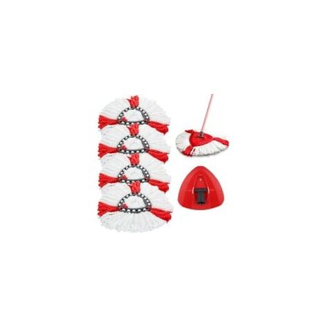 testine di ricambio in microfibra per mocio + 1 testina compatibile con Vileda 2 in 1 Turbo Mop, O-Cedar (1/5)