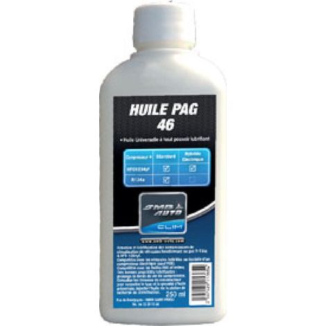 Huile PAG46 mixte HFO1234yfR134a SMB Autoclim 250ml -flacon