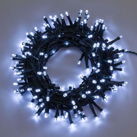 Luci natalizie led 300 serie di natale bianco ghiaccio esterno 22 mt controller