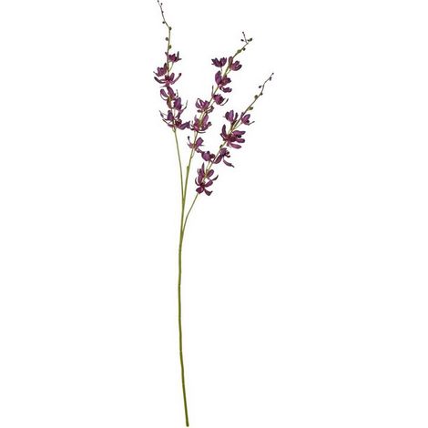 Cymbidium Spray (Single Stem Flower) - Plastic - L10 x W24 x H95 cm - Purple