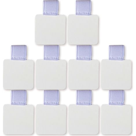 Lot de 10 porte-stylets adhésifs en cuir PU pour carnets, agendas et planneurs, clip élastique pour crayons et stylos (1/5)