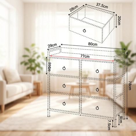Meuble de couloir robuste, armoire de rangement, buffet pour salon (uniquement le meuble d'entrée) (1/5)