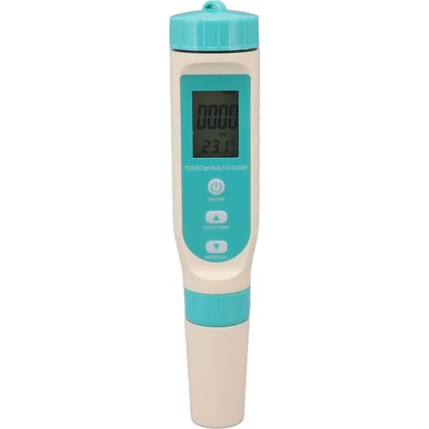 Wasserqualitätstester TDS EC PH SALT SG ORP TEMP 7 in 1 Multifunktions-Digitalwassertester Wasserdicht IP67 (1/5)