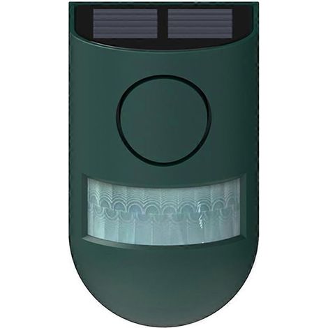 Alarme solaire avec détecteur de mouvement, sirène de sécurité extérieure 129 dB pour exploitation agricole, alarme sonore et lumineuse, détecteur de mouvement solaire 5 V 80 nAh (1/5)