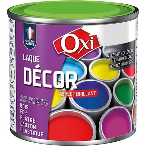 Laque décor 60ml vert pomme – Aspect brillant – Multi-supports intérieur/extérieur – Fort pouvoir couvrant – Résistance chocs et rayures – Durieu (1/4)
