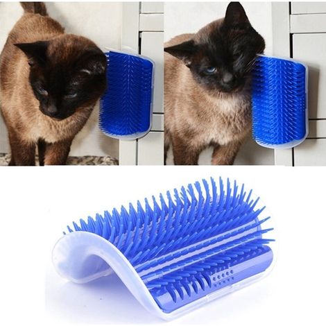 TrAdE Shop Traesio - Massaggiatore Da Parete Spazzola Cardatore Peli Corti Lunghi Guanto Per Cane Gatto -