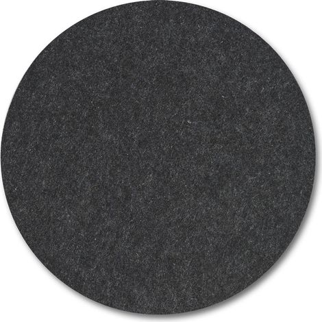 Tischset aus Filz, Ø 38 cm, dunkelgrau, ZELLER - ZELLER