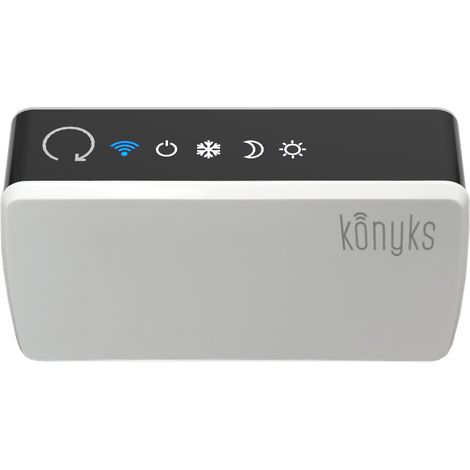 Konyks eCosy - Contrôleur connecté pour radiateur électrique Konyks eCosy, Compatible Alexa et Google Home, Fil Pilote 6 ordres, Voyants de Mode, Automatisations faciles