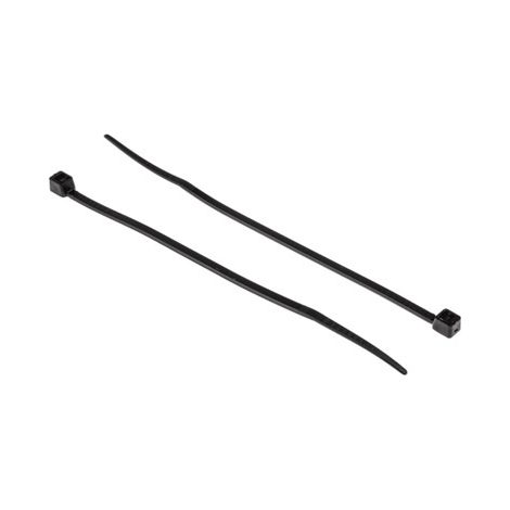 Serre-câble RS PRO 180mm x 3,6 mm Noir en Nylon 66, x 250 ( Prix pour Sachet de 250 )