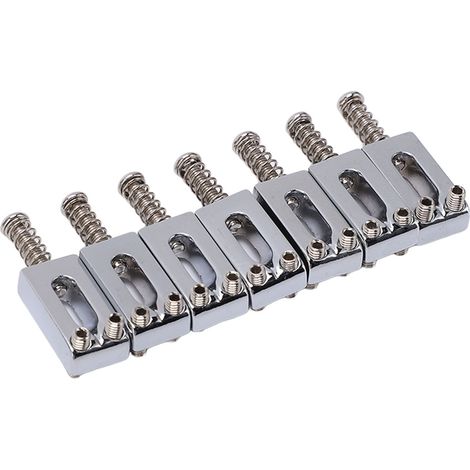 7 Pièces Support de Guitare Électrique, Ensemble de Selle en Métal Portable pour Remplacement, Rouleau de Cordes pour Instrument de Musique (1/5)
