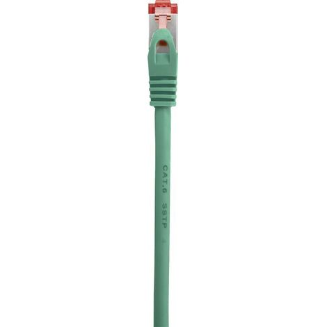 RF-5503262 RJ45 Câble réseau, câble patch CAT 6 S/FTP 10.00 m vert avec cliquet d'encastrement, contacts dorés, ignifuge 1 pc(s) D398292 (1/4)