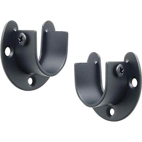 ZVD Support de tringle en U en acier inoxydable pour rideau de douche 200 kg (1/3)