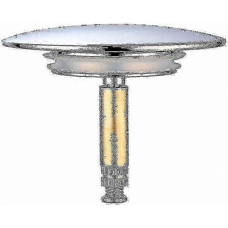 Bouchon d'évier réglable de 70 mm avec double joint, finition chromée, valve en laiton antirouille pour une utilisation durable (1/5)