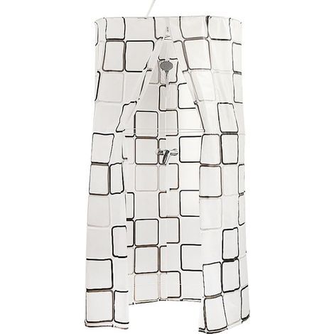 Runder Duschvorhang aus Polyester, Größe 80 cm (1/5)