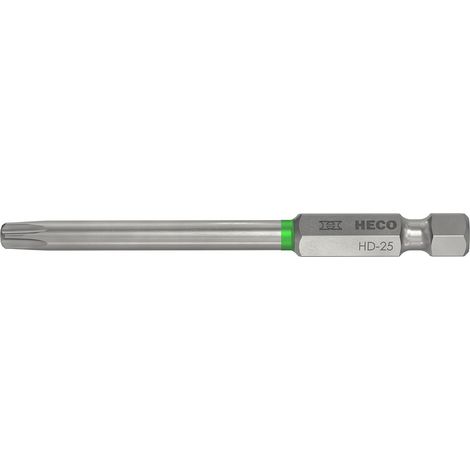HECO Langbits, HECO-Drive, HD-25, Farbring: grün, im Blister 3 Stk