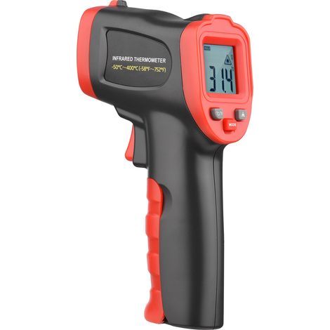 Thermomètre infrarouge, thermomètre laser, thermomètre numérique portable sans contact, pyromètre, pistolet thermique, mesure non corporelle (1/5)