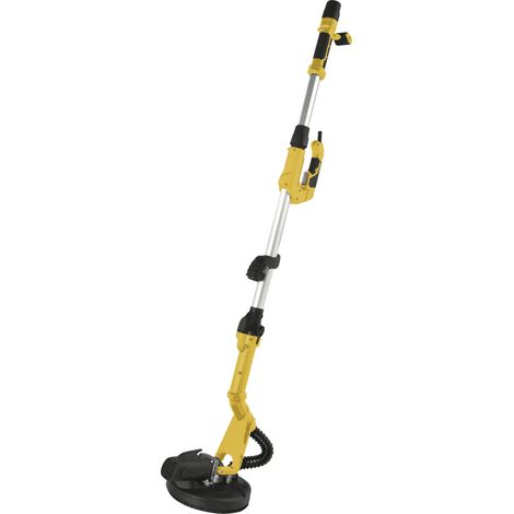 Ponceuse à sec (230 V, 710 W, 1200-2500 tr/min, diamètre du disque de 22,5 cm, télescopique, changement de plateau de ponçage sans outil, avec disque de ponçage rond et delta, set de 24 (1/4)