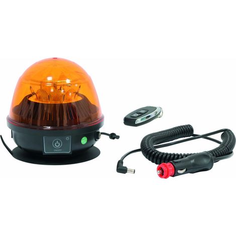 LED-Rundumleuchte auf Batterie 7,4V 2600mAh Magnetbasis mit Fernbedienung SODIFLASH - 16376