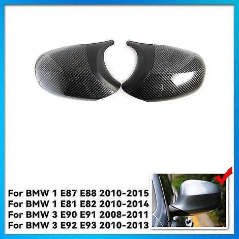Schwarze M3-Style-Abdeckung für BMW 1er und 3er (E90, E91, E81, E82, E87, E88) aus Carbonfaser – Autozubehör