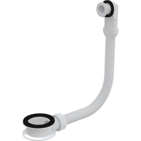 Alcadrain trop-plein de lavabo blanc (1/2)