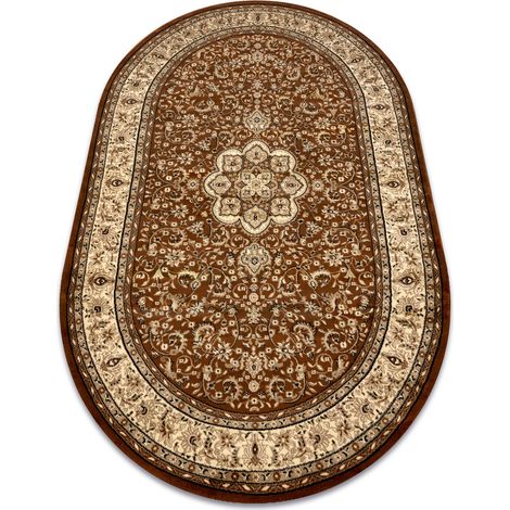 Teppich ROYAL ADR Oval modell 521 braun brown 150x250 cm