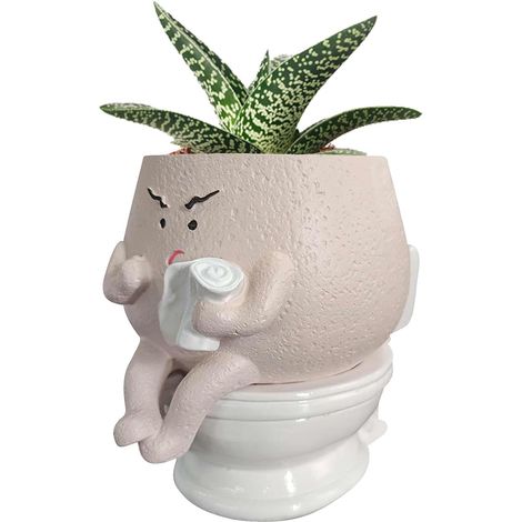 Pots de Fleurs Uniques - Pots de Fleurs pour l'intérieur - tête de Pots de (1/5)