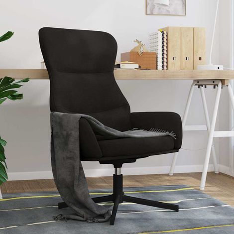 vidaXL Sillón de relax de terciopelo negro (1/5)