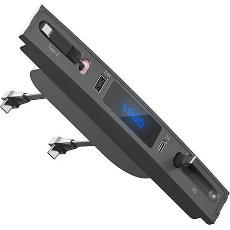 Pour Tesla Model 3 / Y 27W Chargeur intérieur rapide HUB de station d'accueil USB-C / Type-C intelligent (1/5)