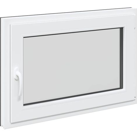 Finestra per Soffitta RISOR 90 x 60 cm PVC e Vetro Antracite vidaXL