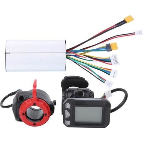 Ensemble d\'accessoires de contrôleur de vélo électrique en fibre de carbone de 5,5 pouces (contrôleur + accélérateur + frein)-Ywey (1/5)