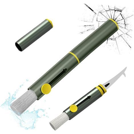 3-in-1 Multifunctional Car Cleaning Brush: Removes dust, Tire Rock Hook, Window Hammer. Duster Brush for Interior Car Cleaning and Dust Removal (1/5)