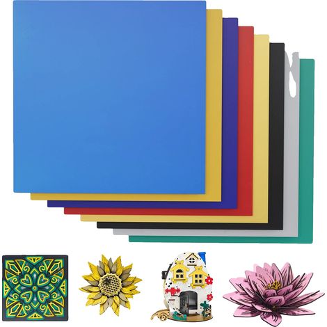 Bois Non Fini, 30x30cm, Épaisseur 3mm, Compatible avec la Découpe Laser, Surface Sans Peinture, Idéal pour les Projets DIY (1/5)