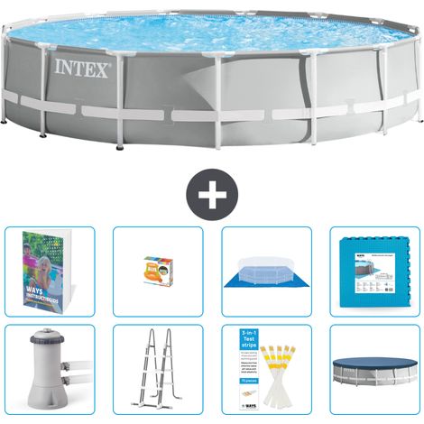 Prism Frame Pool Rund - 457x107 cm - 9-teilig S570
