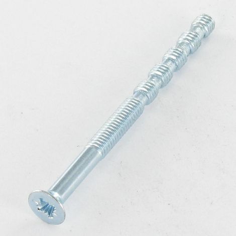 Vis métaux Tête fraisée Pozi N°2 M4X55 Filetée sur 25 Sécable Acier zingué-500 pièces