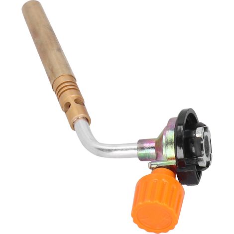 Lance-flammes portable à allumage manuel pour l'extérieur, fonctionnant au butagaz, idéal pour le camping et l'escalade. (1/5)