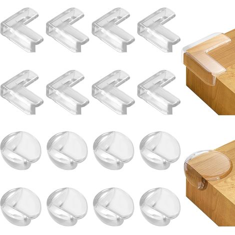 Sollbry Protection Coin de Table Bébé, 16 PCS Transparent Protege Coin de Table Protection Bebe Protection Angle Meuble Bebe Protection Angle de Table Protection Meuble Bébé (1/5)