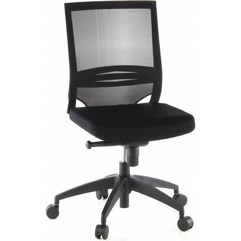 Bürostuhl / Chefsessel PORTO ECO Sitz Stoff / Rücken Netz schwarz hjh OFFICE (1/5)