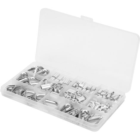 Edelstahl-Crimpschlüsselsatz für Drahtseile, Kabelschuhe und Hülsen, Befestigungszubehör-Set (1/5)